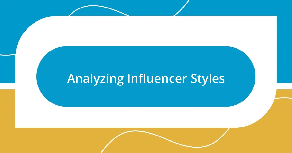 Measuring Influencer Impact